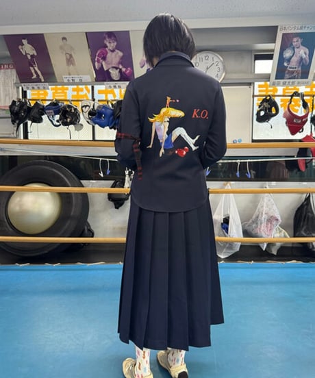 MOMENTEL / boxing K.O black shirt