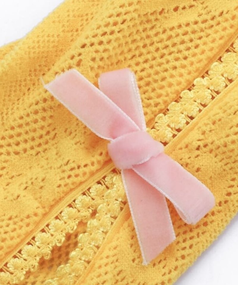NO DRESS Velvets Bow Lace Oversleeves | I/O PORT