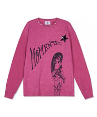 MOMENTEL / Studded MOMENTEL Girl Knit Hot pink
