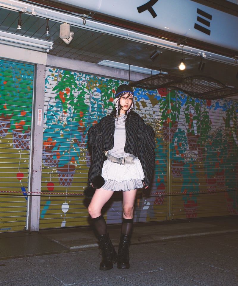 帽子 yushokobayashi Aco knit hat skull yushokobayashi / Aco knit hat skull | I/O PORT