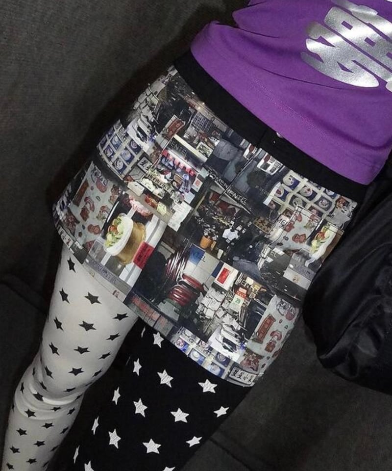 MOMENTEL / Hong Kong Photo Mini Skirt | I/O PORT