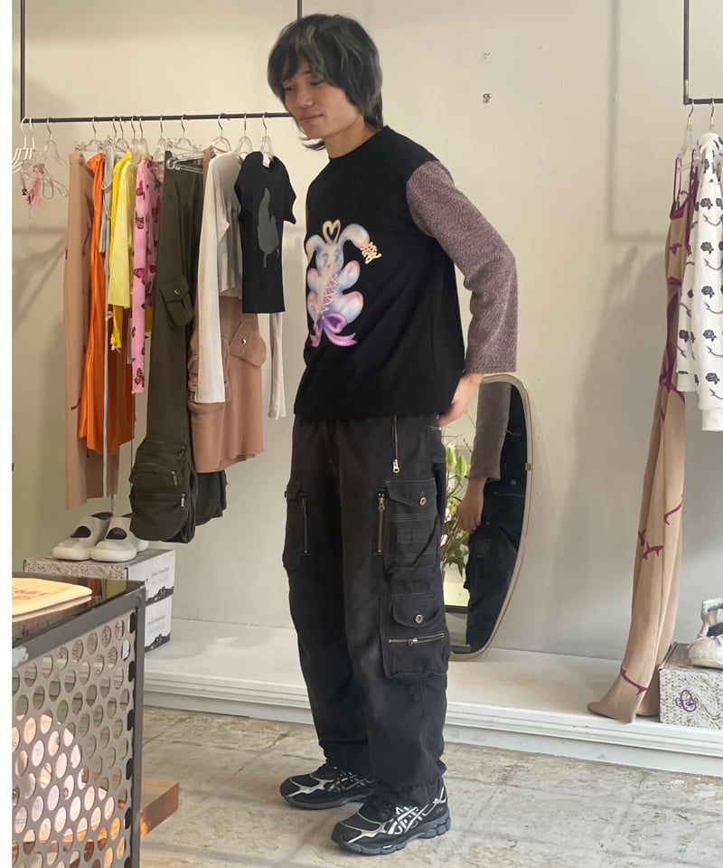 MOMENTEL RABBIT T-SHIRT モーメンタル　ウサギプリント MOMENTEL RABBIT T-SHIRT モーメンタル ウサギプリント