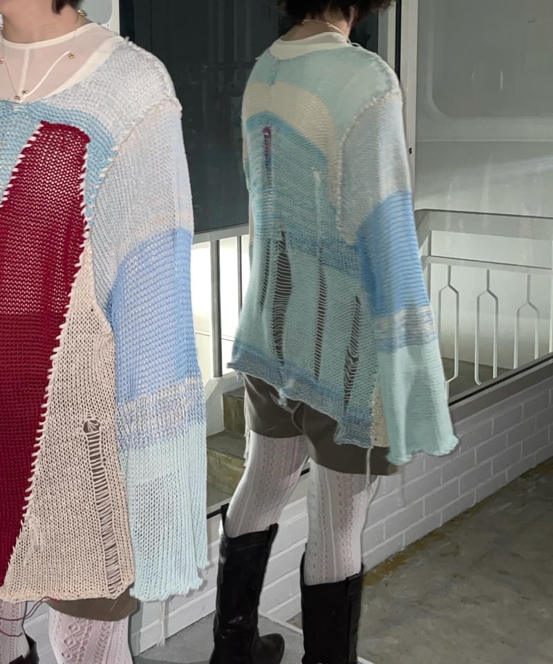 yushokobayashi bigheart knit jumper | I/O PORT