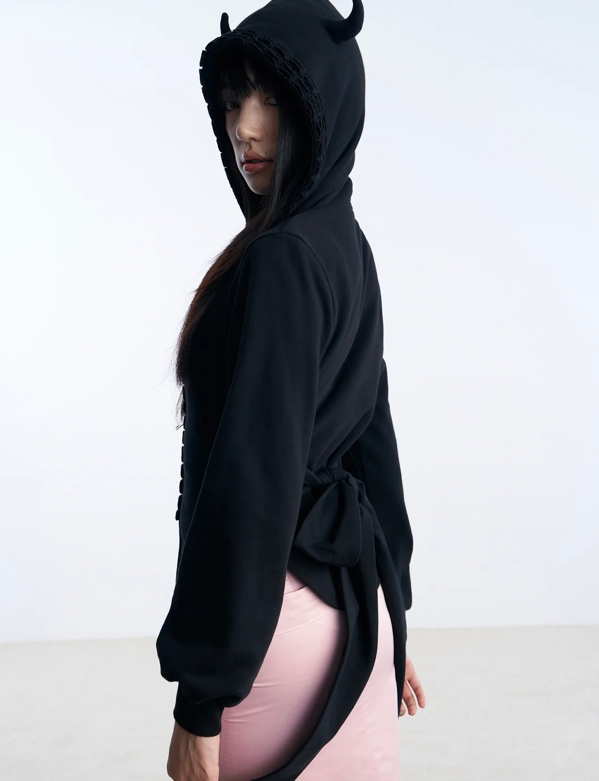 NφDRESS X Room SERVICE888 Black devil horns jac