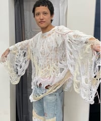 yushokobayashi / Big white knit jumper