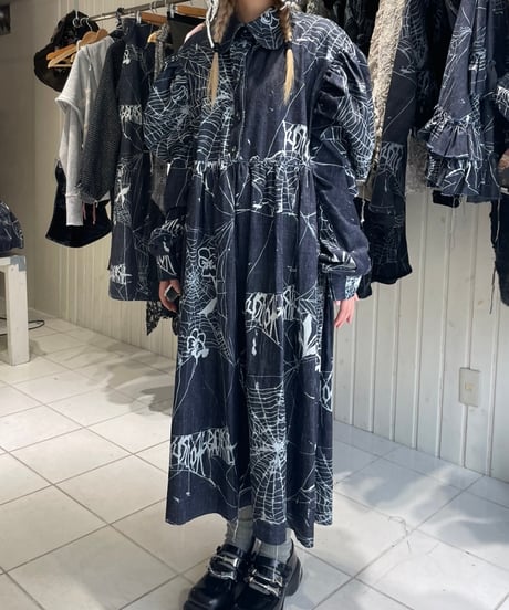 yushokobayashi / Logo denim dress