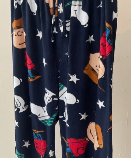 Snoopy print pajama pants