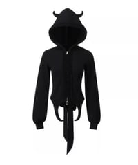 NφDRESS X Room SERVICE888 Black devil horns jacket