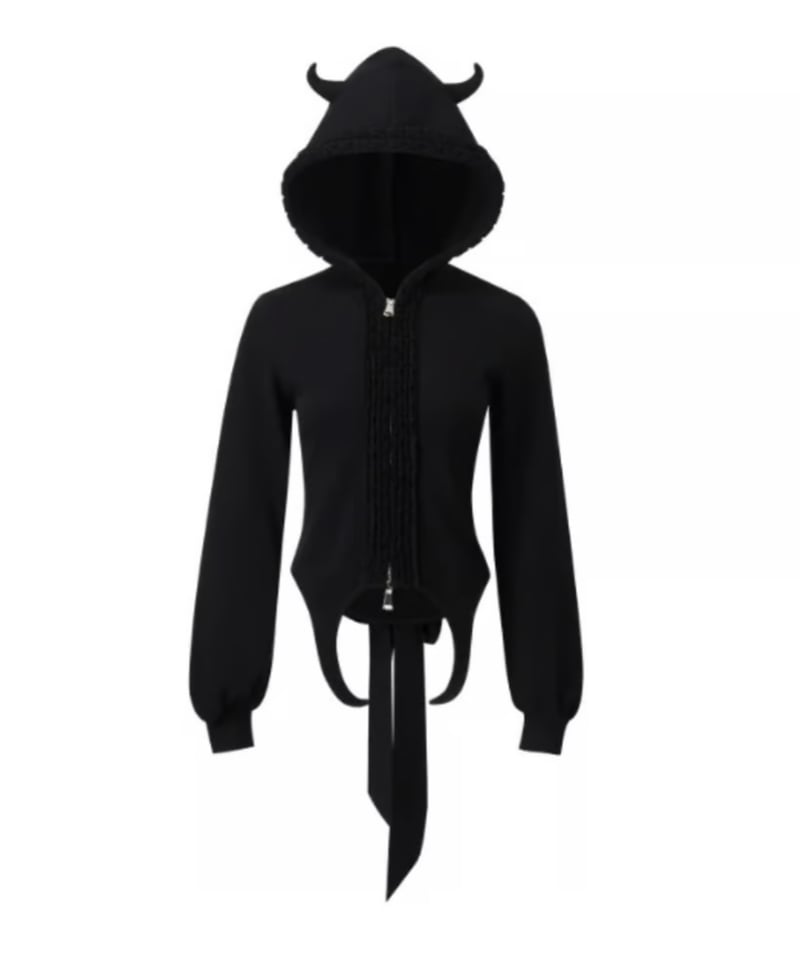 NφDRESS X Room SERVICE888 Black devil horns jac