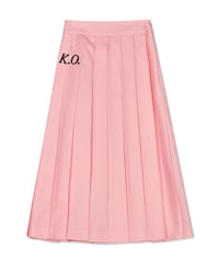 MOMENTEL / boxing K.O pink pleated skirt