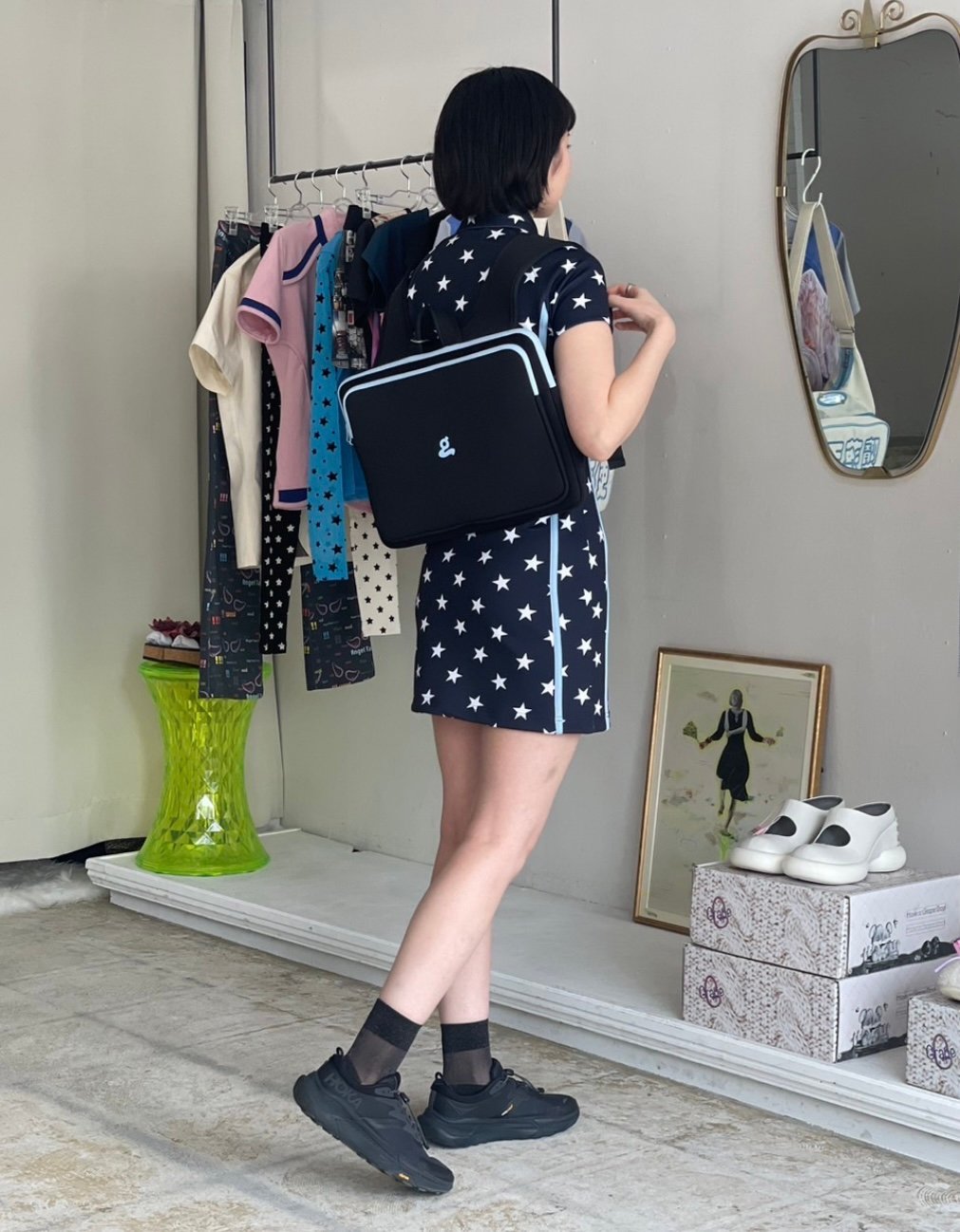 GRAPE / Laptop Bag (Black x Light Blue) | I/O PORT
