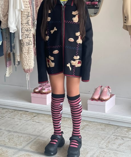 Dogs lover knit cardigan