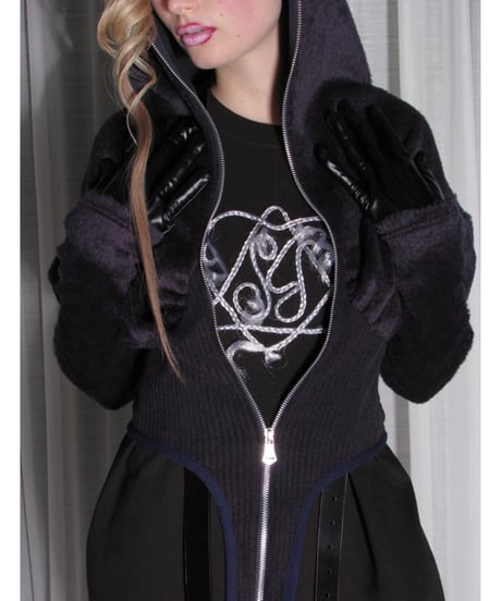 S.F Sukoshi Fushigi / Long T-shirt (Black)