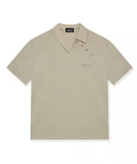 MOMENTEL / Cubic button Tee Beige