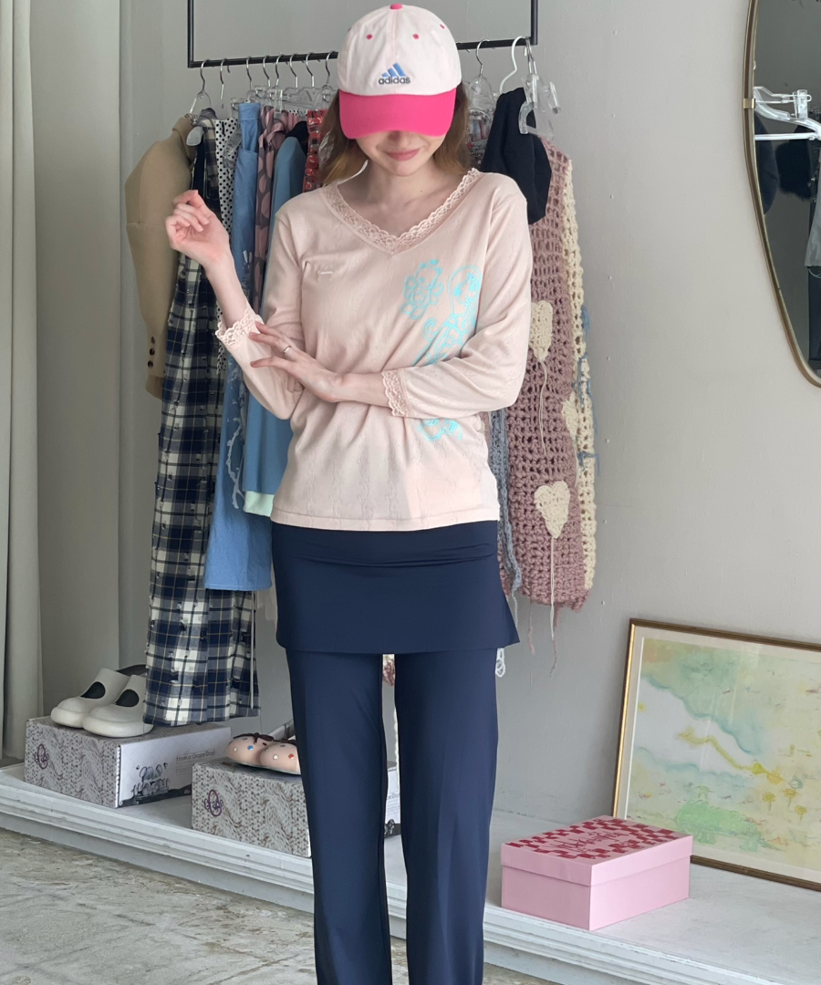 SHALOM / ICECREAM PANTS NAVY | I/O PORT
