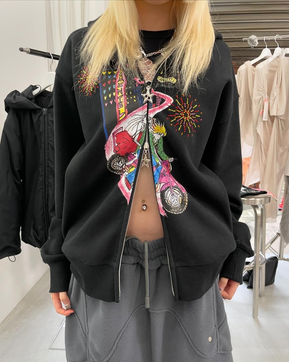 MOMENTEL / Love City Drive Hood Black | I/O PORT