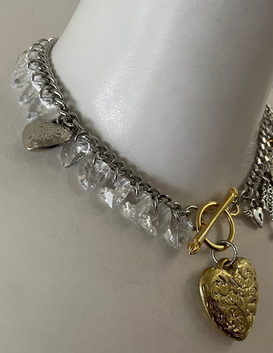 HELAGICA ネックレス HELAGICA / Gold heart charm choker | I/O PORT