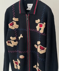 Dogs lover knit cardigan