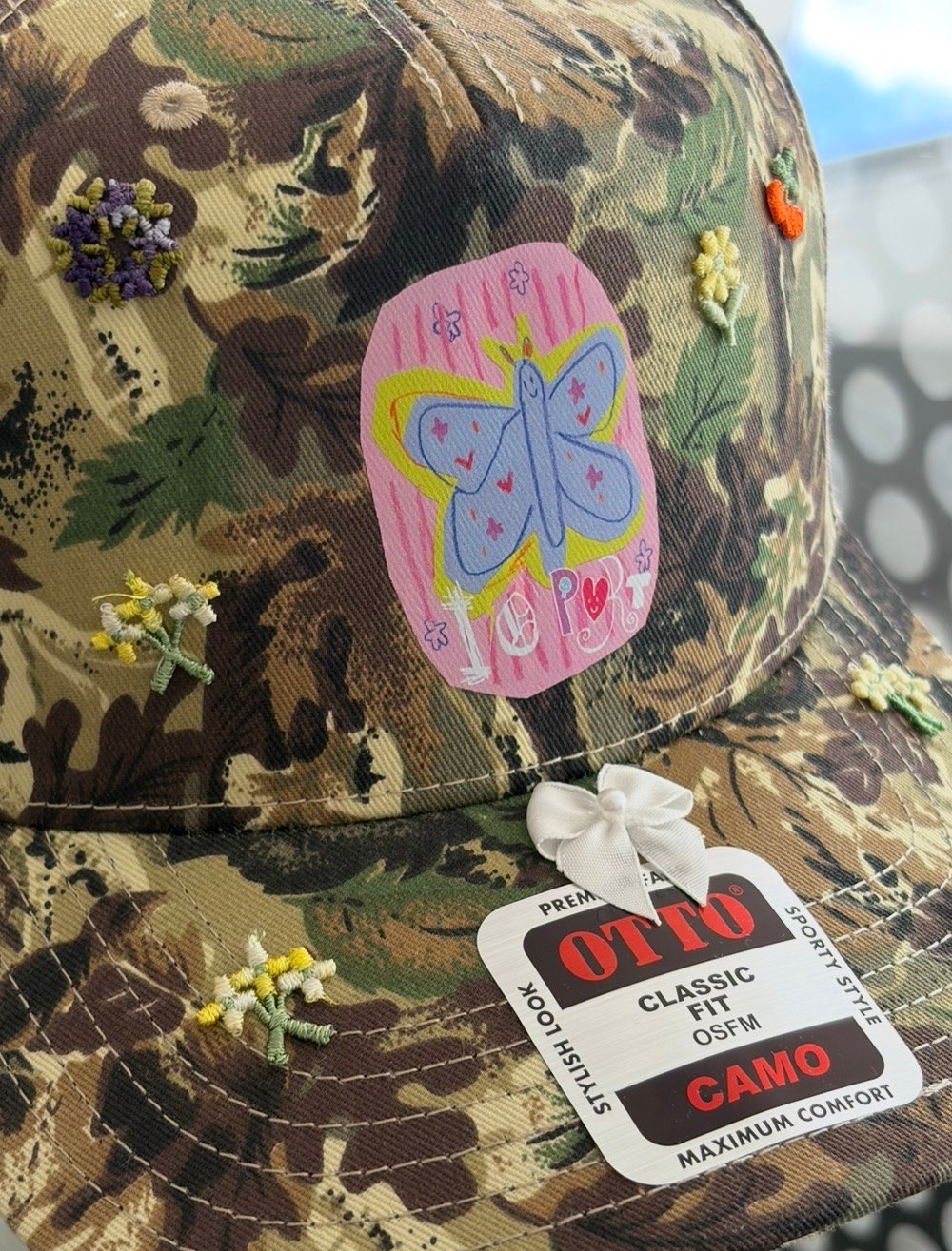 神楽　yushokobayashi カチューシャ・手袋 yushokobayashi / I/O butterfly cap (leafcamo) |