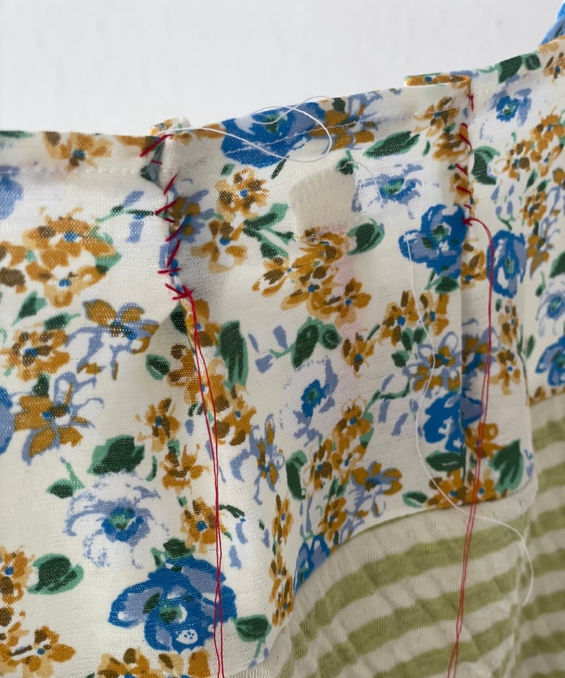 yushokobayashi / Boat neck border T-shirt (Gree