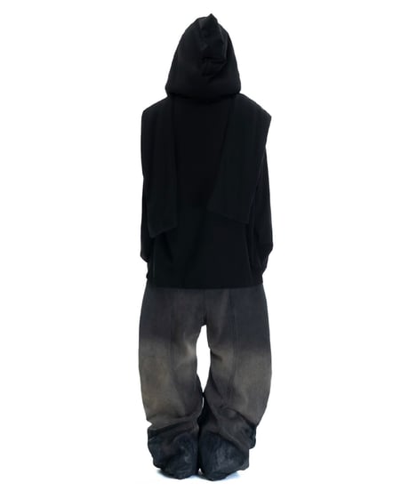 FUGUIHUA / shadow dust- hooded sweatshirt