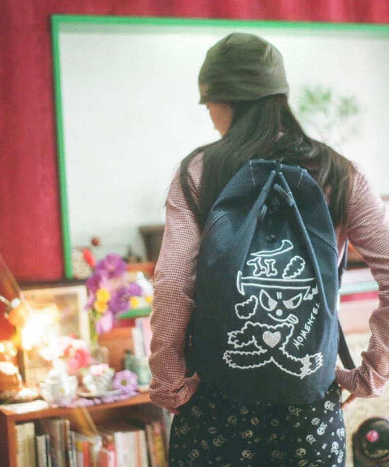 MOMENTEL / Hotfix Love Denim Backpack | I/O PORT
