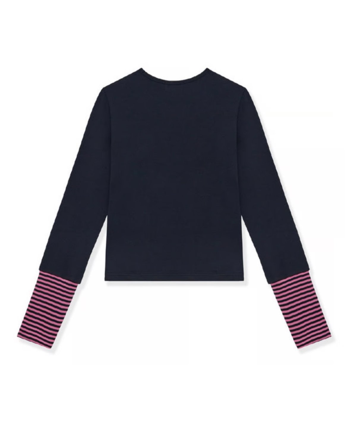 MOMENTEL / Go Home Stripe Long Sleeve (Navy) |