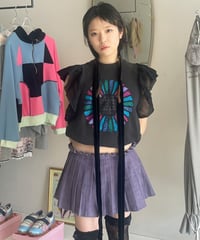 suga × I/O PORT remake frill sweatshirt (black)