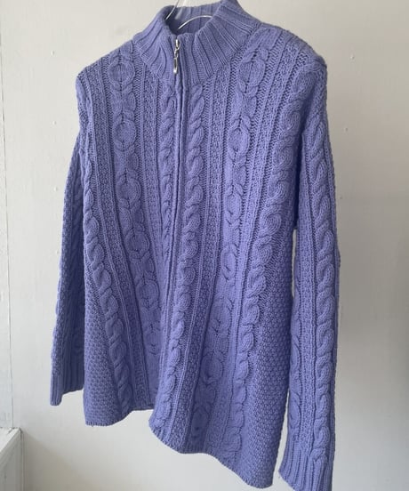 Fullzip aran sweater
