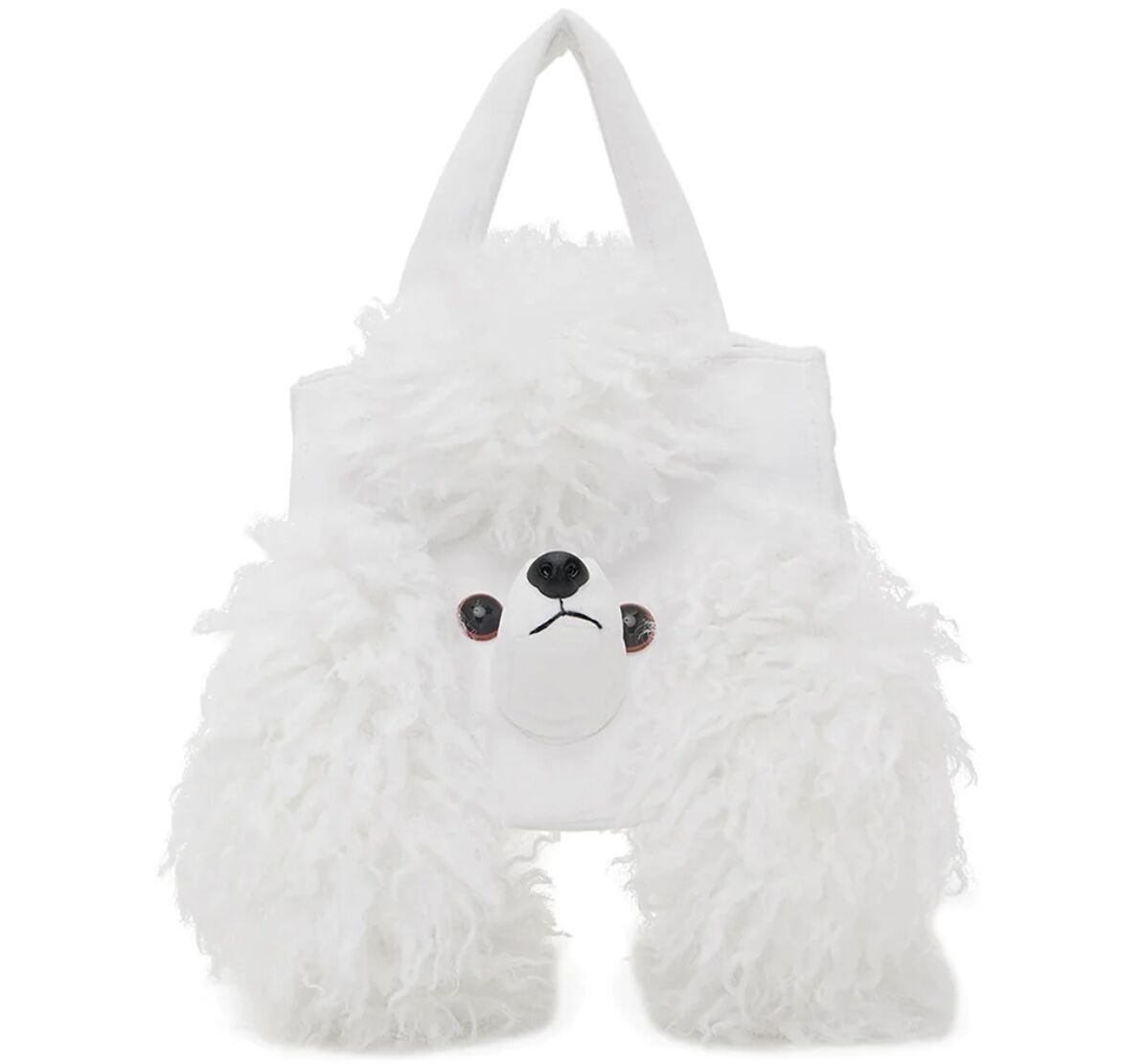 NO DRESS White Poodle Handbag | I/O PORT