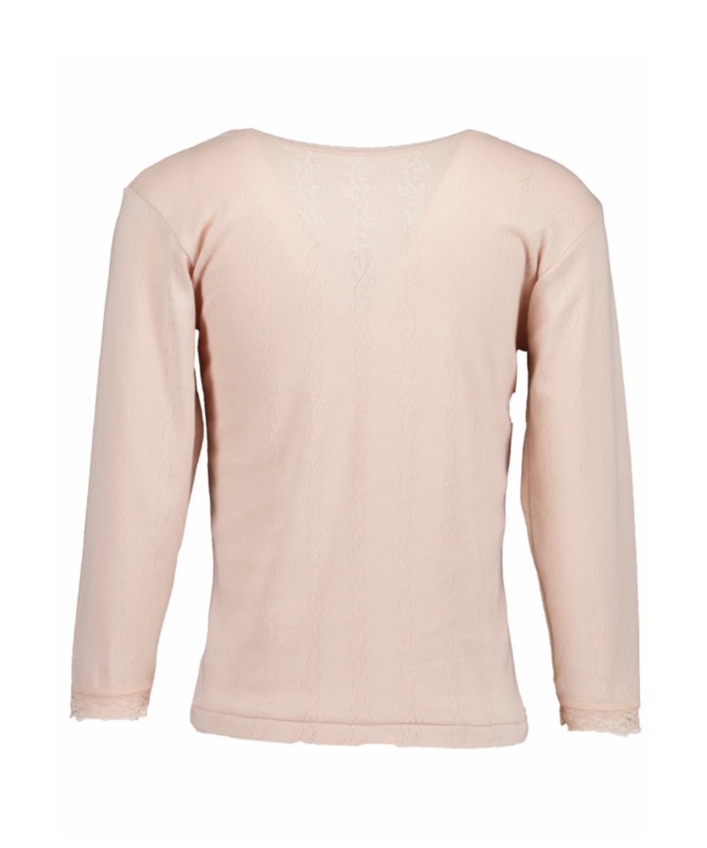 SHALOM / TELEPATHY LACE TOP PEACH | I/O PORT