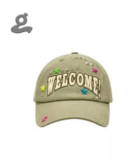 GRAPE / Star-Studded Canvas Baseball Cap