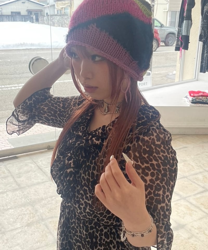 yushokobayashi / Damage knit cap | I/O PORT