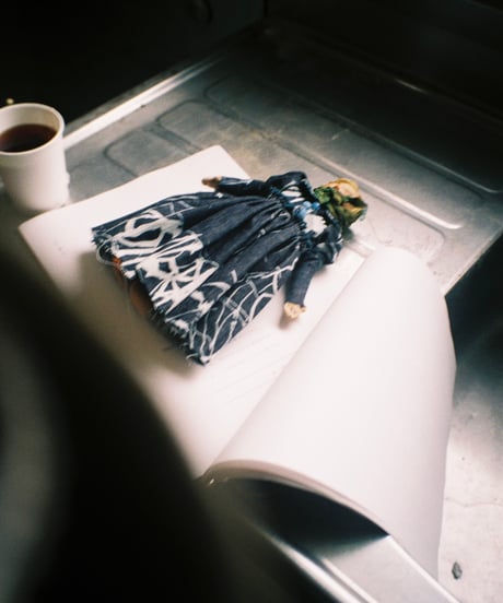 yushokobayashi / Logo denim dress