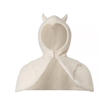 NφDress X RoomSERVICE888 / White devil horns detachable shawl Balaclava