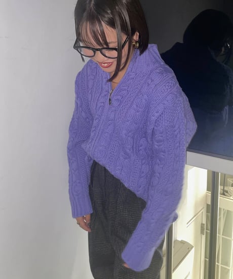 Fullzip aran sweater