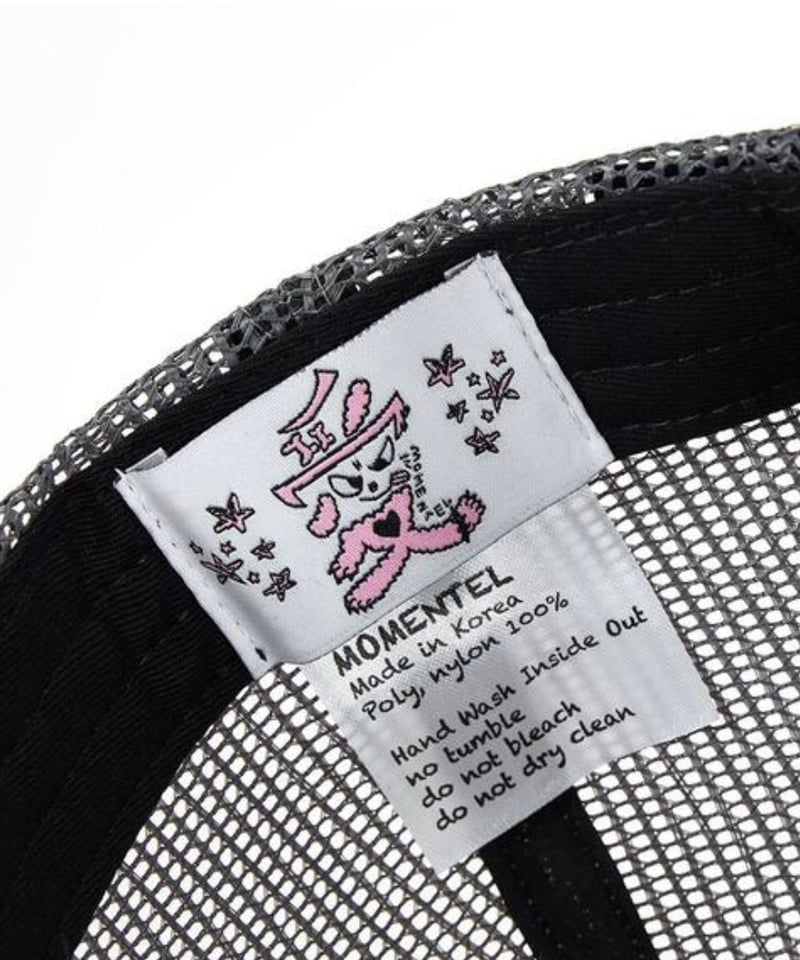 MOMENTEL / Stare drawing mesh cap (Gray) | I/O