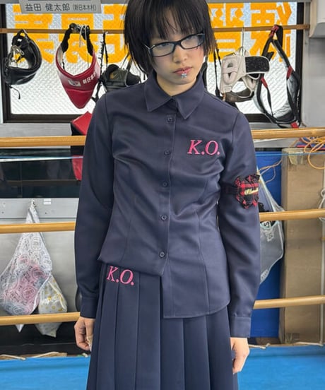 MOMENTEL / boxing K.O black shirt