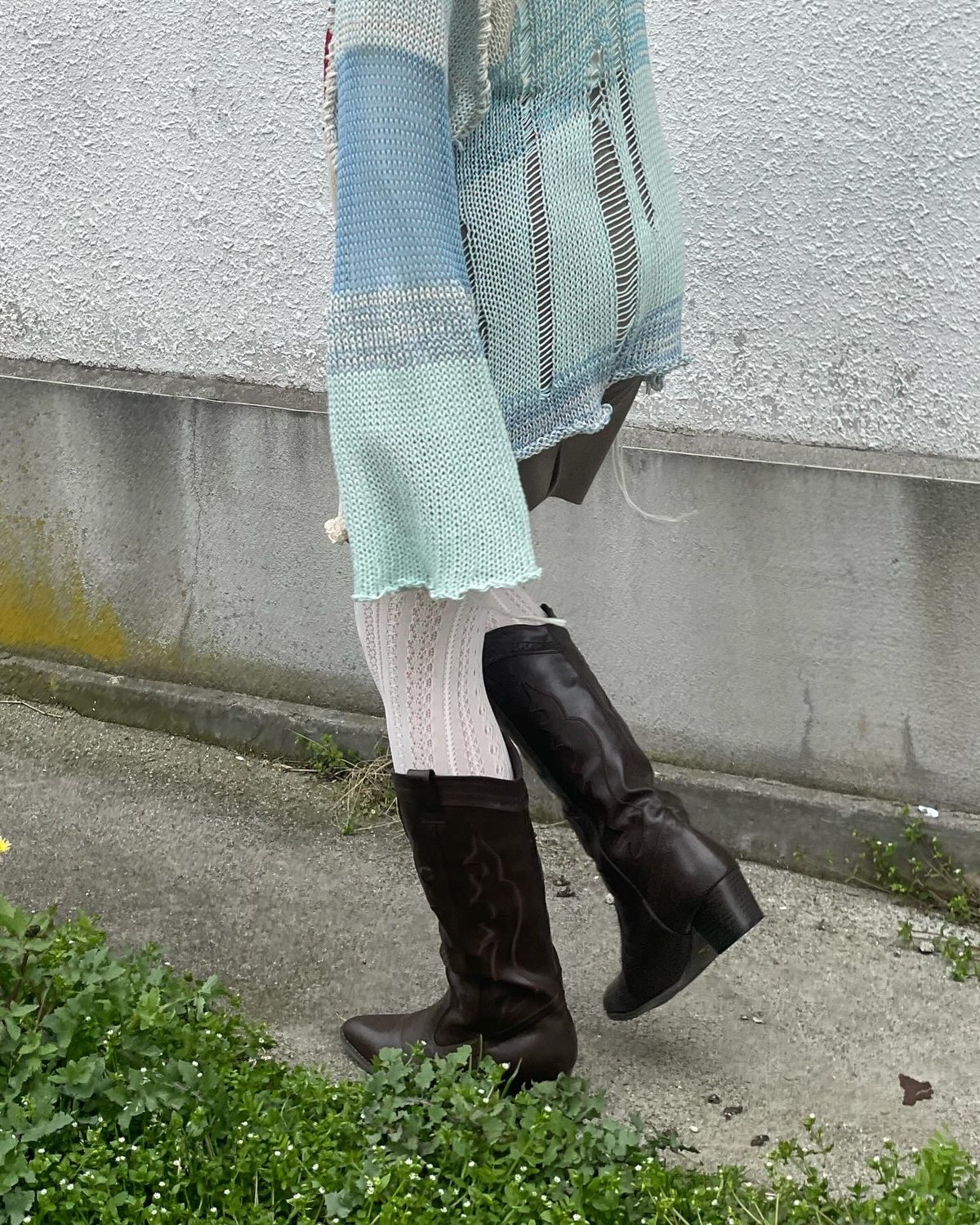 yushokobayashi bigheart knit jumper | I/O PORT