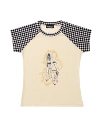 MOMENTEL / Love Story Check T-shirt