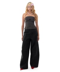 FUGUIHUA / Bowed Up Trouser Denim -Black