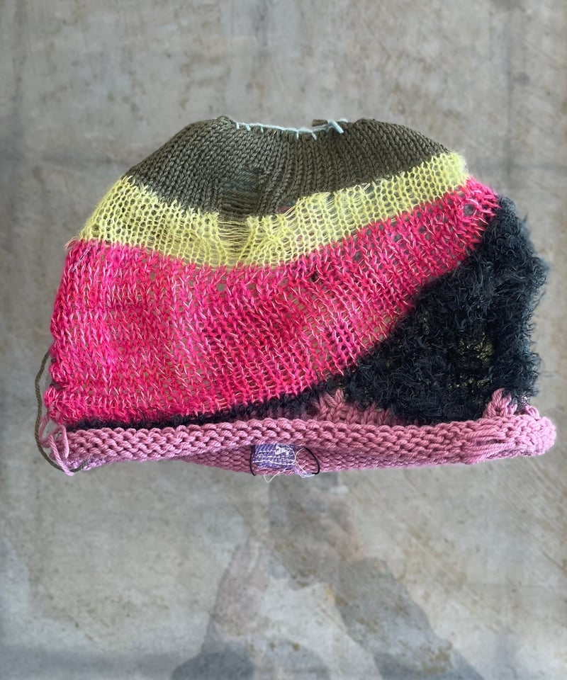 yushokobayashi / Damage knit cap | I/O PORT