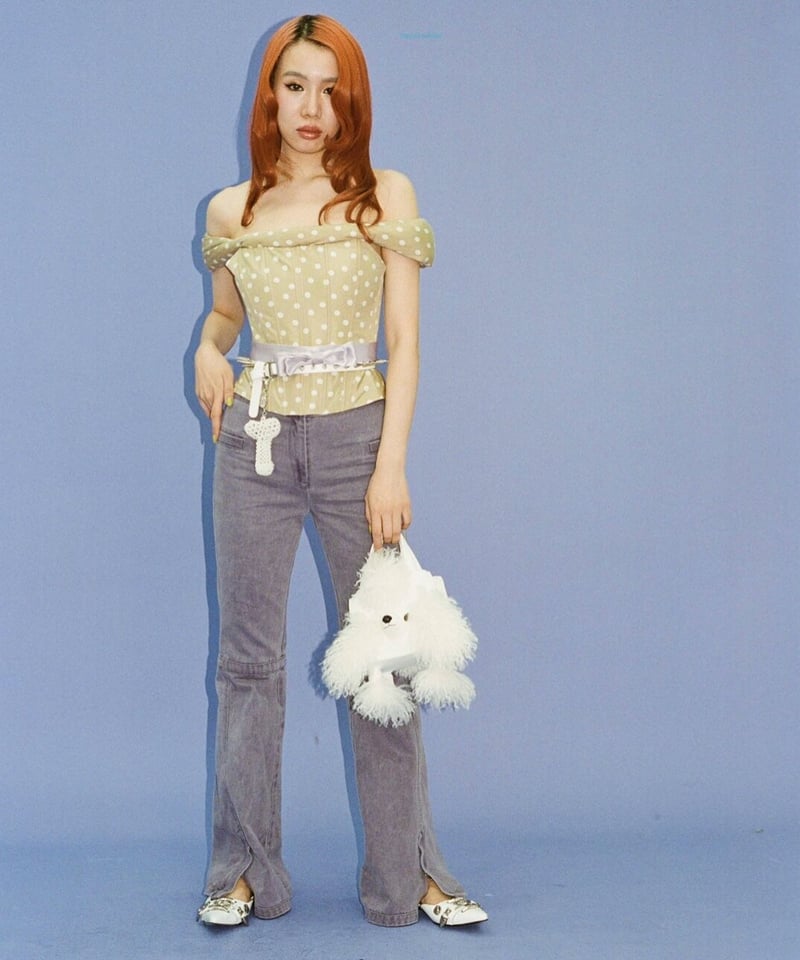 NO DRESS White Poodle Handbag | I/O PORT