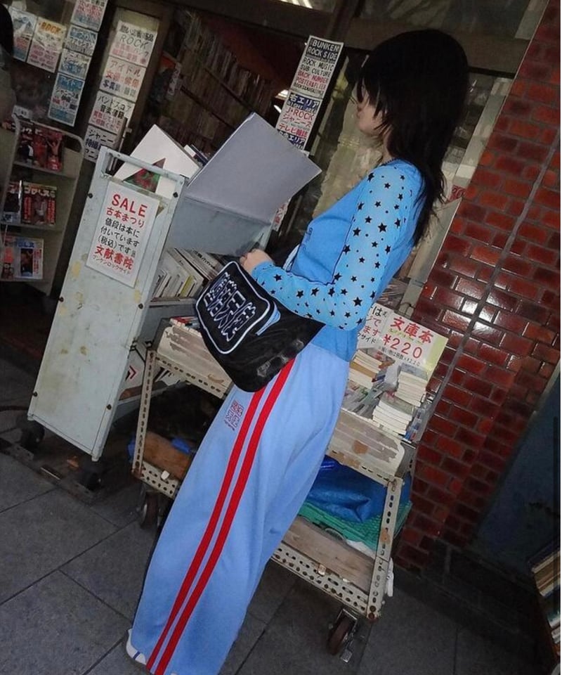 MOMENTEL / Fallen Angels blue Red Track Pants | MOMENTEL / Fallen Angels blue Red Track Pants |