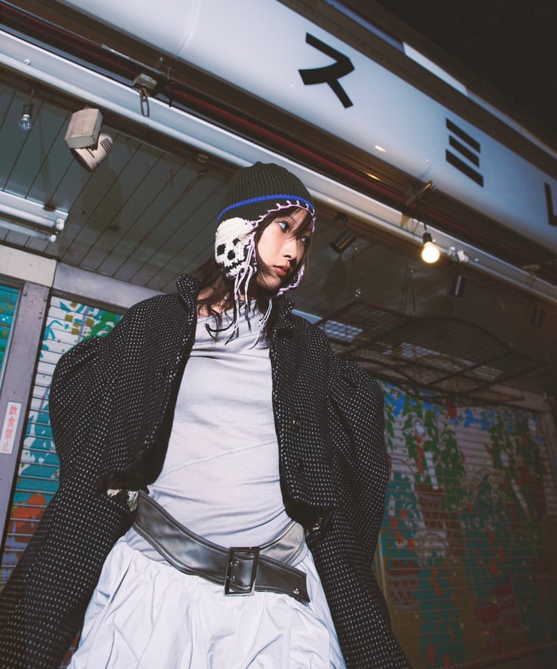 yushokobayashi / Aco knit hat skull | I/O PORT yushokobayashi / Aco knit hat skull | I/O PORT