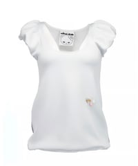 SHALOM / GUMMY BLOOM TOP-BLUE GRAY