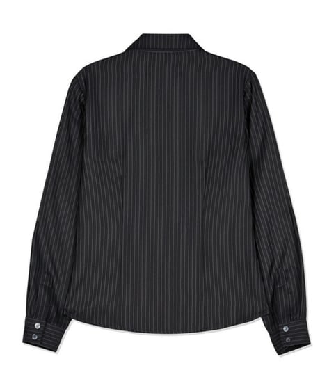 MOMENTEL / Heart Velcro Stripe Shirt