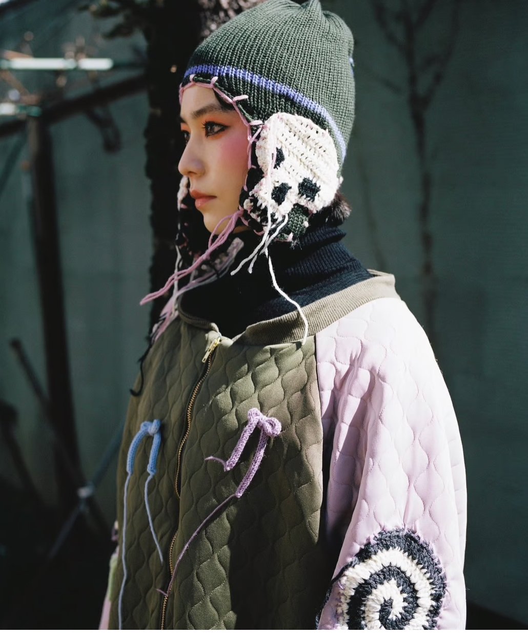yushokobayashi / Aco knit hat skull | I/O PORT