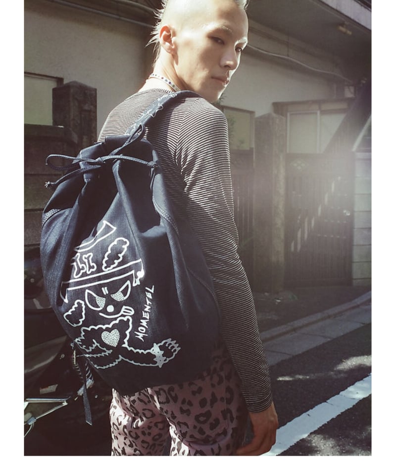 MOMENTEL トップス MOMENTEL / Hotfix Love Denim Backpack | I/O PORT
