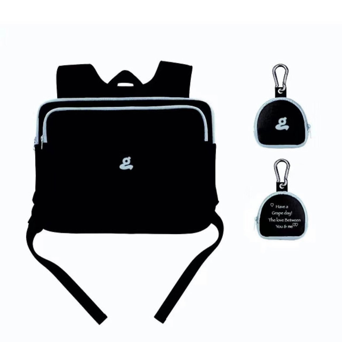 GRAPE / Laptop Bag (Black x Light Blue) | I/O PORT